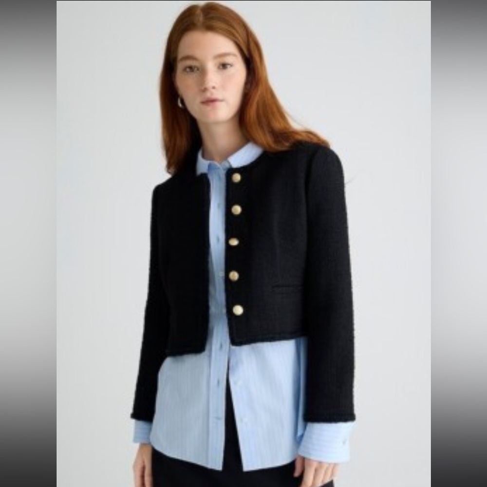 J Crew Louisa Lady Jacket Boiled Wool, size 4